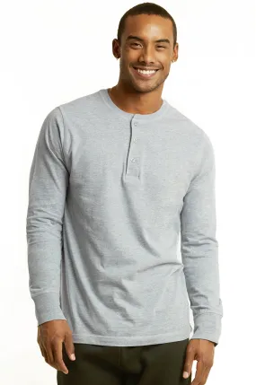 COTTONBELL MEN'S HENLEY SHIRT (MHS001C_H.GRY)