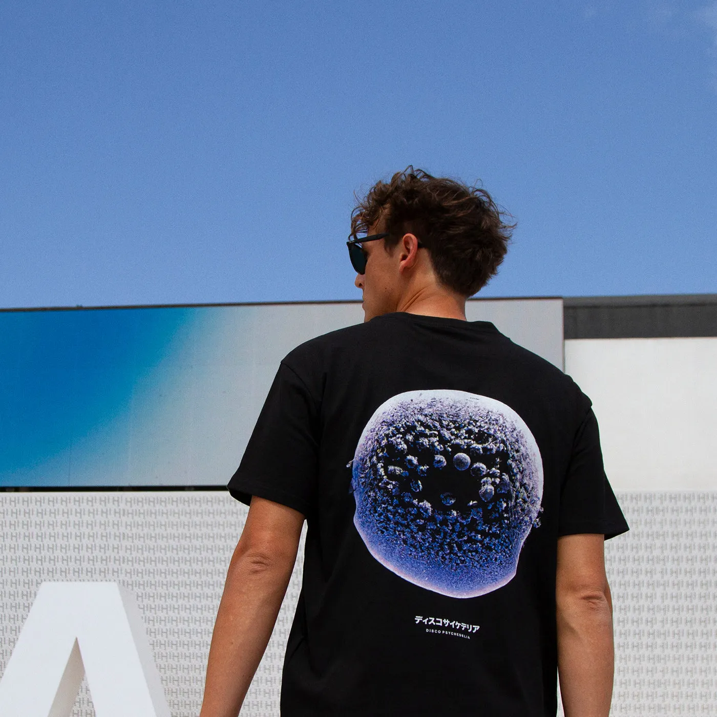 013 Disco Psychedelia Back Print - Tshirt - Black