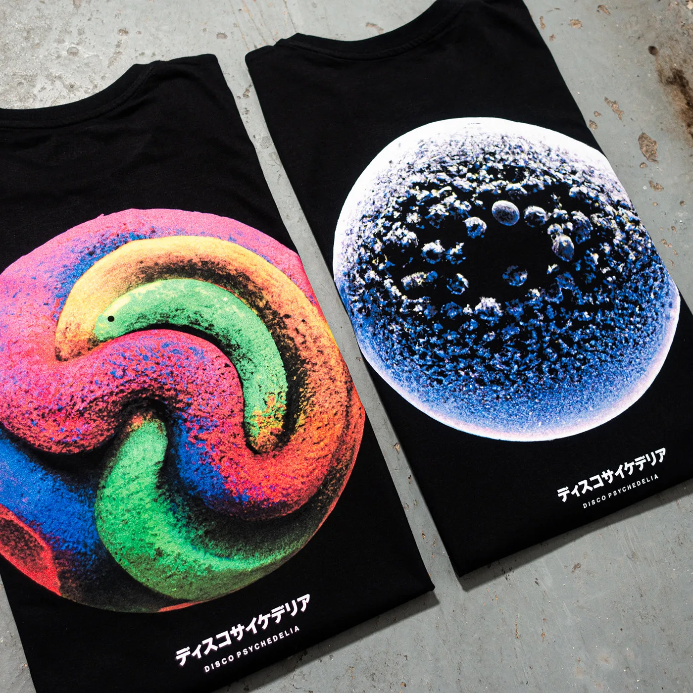 013 Disco Psychedelia Back Print - Tshirt - Black