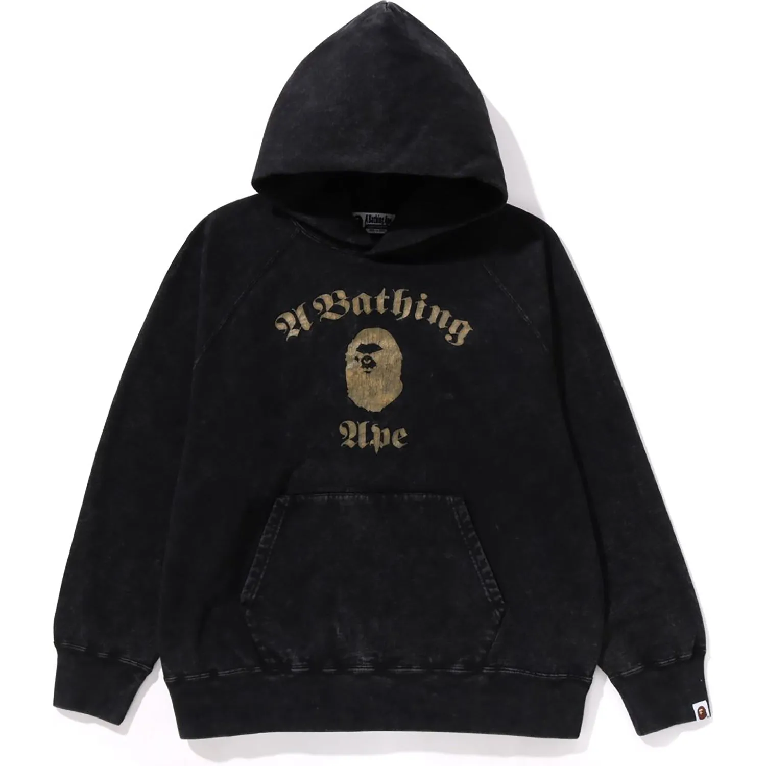 A BATHING APE OVERDYE  PULLOVER RELAXED FIT HOODIE MENS