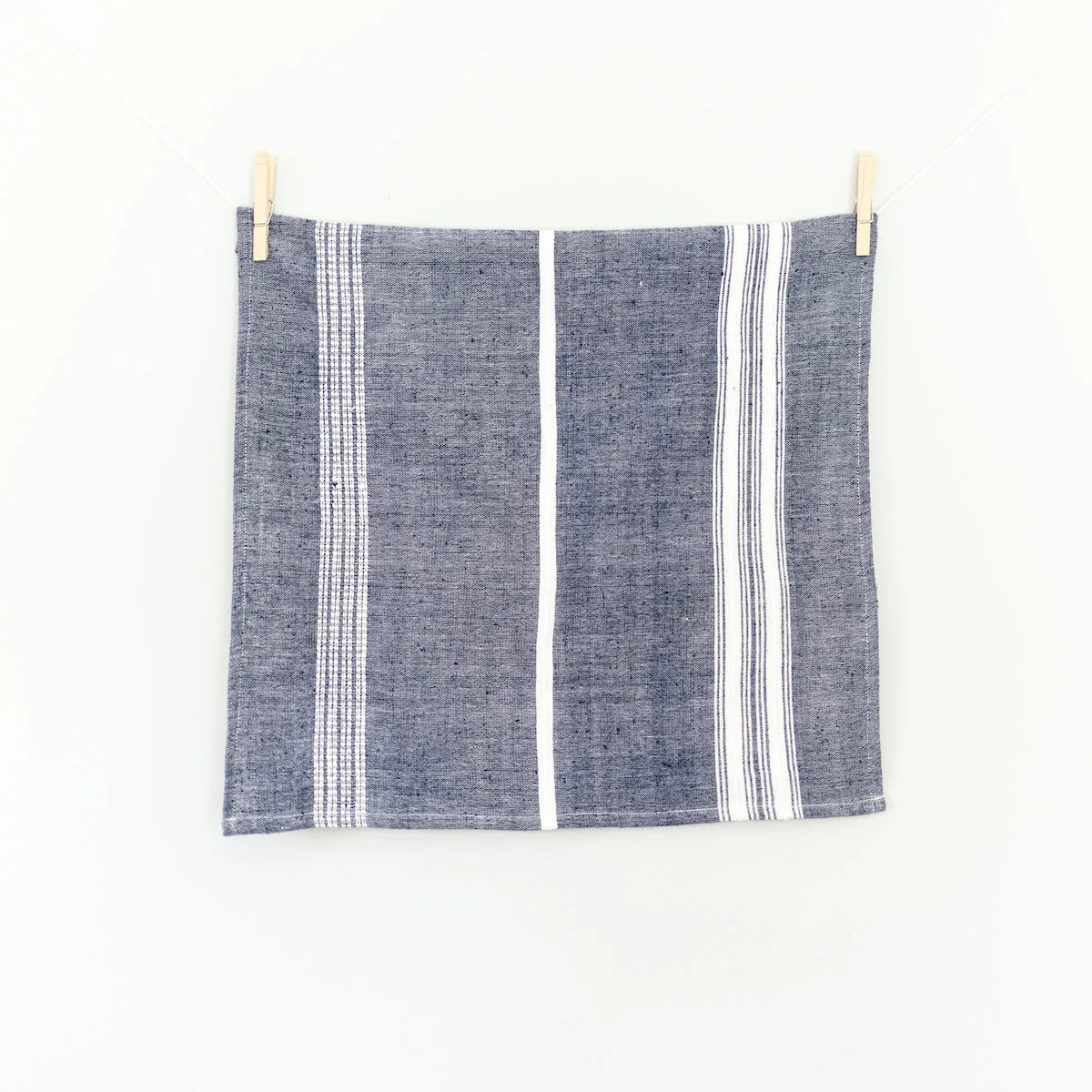 Aden Napkins in Navy And Natural, Set of 4