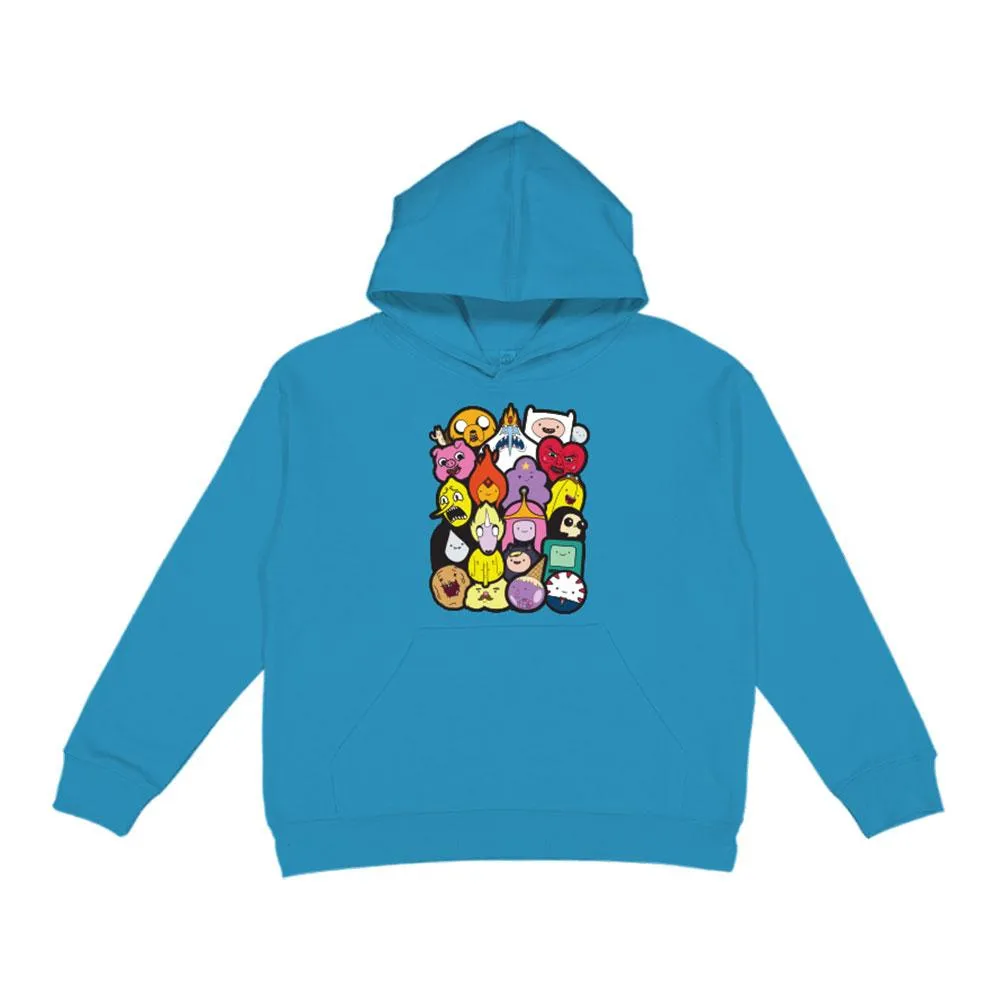 Adventure Time Character Youth Teal Hoodie