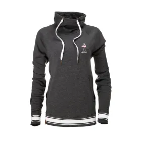 Airstream Flamingo Script Super Soft Striped Women's Hoodie