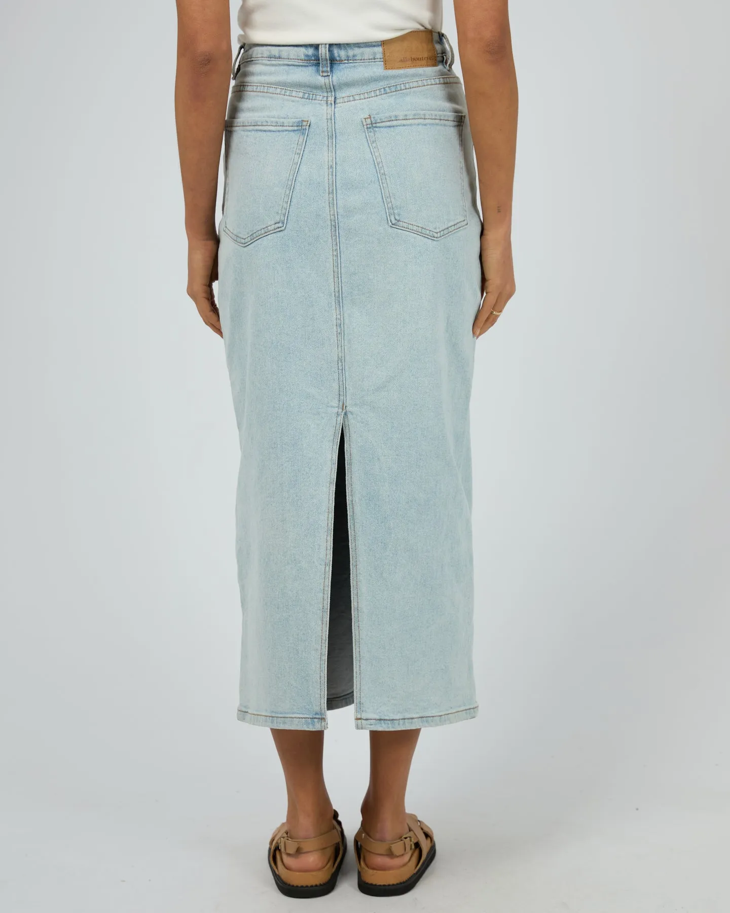 All About Eve Ray Comfort Maxi Skirt - Bleach