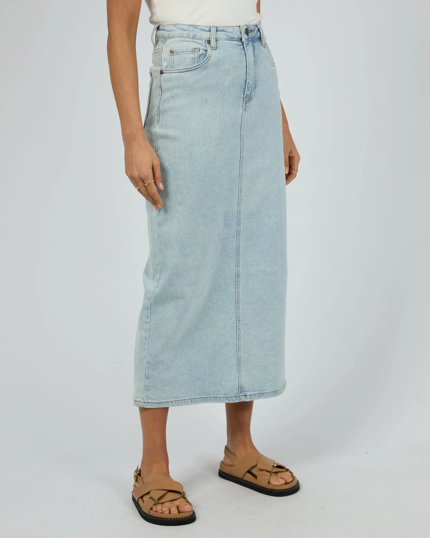 All About Eve Ray Comfort Maxi Skirt - Bleach