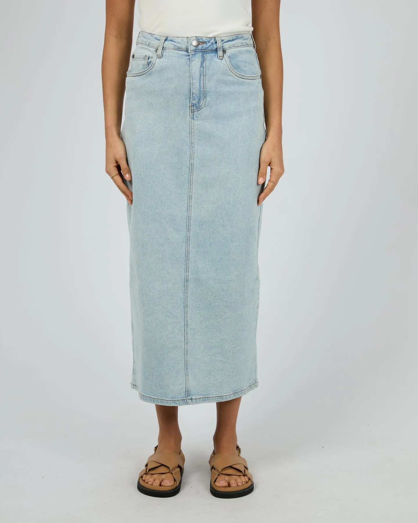 All About Eve Ray Comfort Maxi Skirt - Bleach