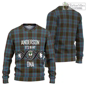 Anderson Tartan Ugly Sweater with Family Crest DNA In Me Style