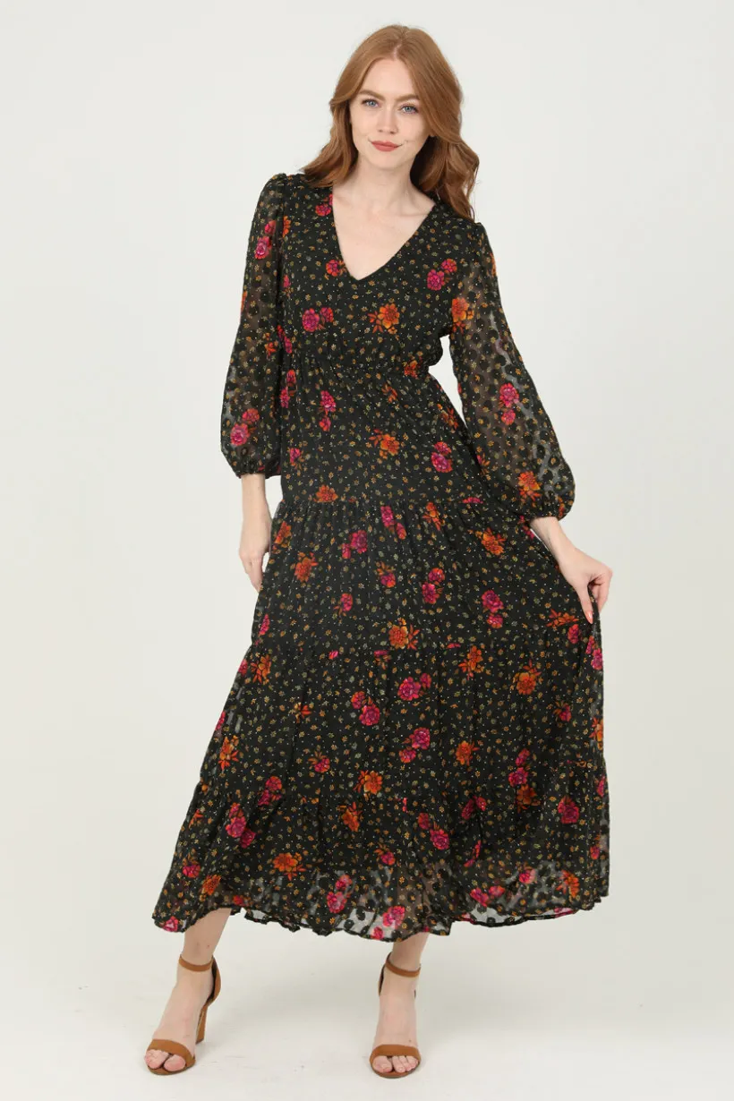 Angie Mini Floral Maxi Dress