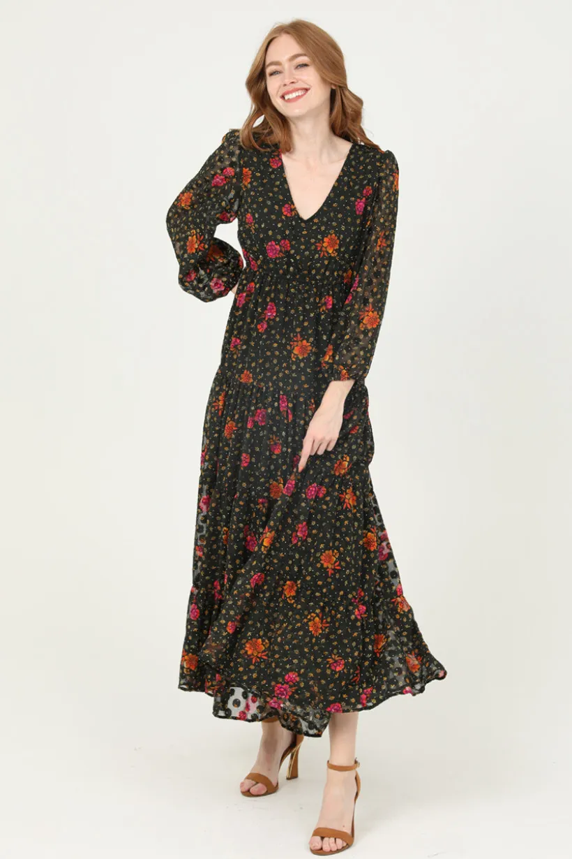 Angie Mini Floral Maxi Dress