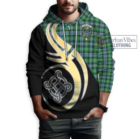 Arbuthnot Ancient Tartan Hoodie with Family Crest and Celtic Symbol Style