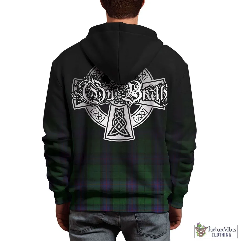 Armstrong Tartan Hoodie Featuring Alba Gu Brath Family Crest Celtic Inspired