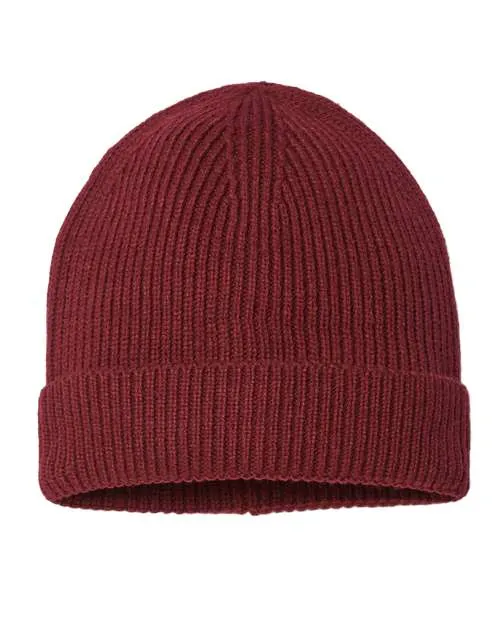 Atlantis Headwear Sustainable Fine Rib Cuffed Beanie ANDY