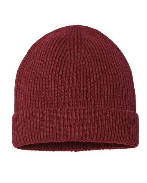 Atlantis Headwear Sustainable Fine Rib Cuffed Beanie ANDY