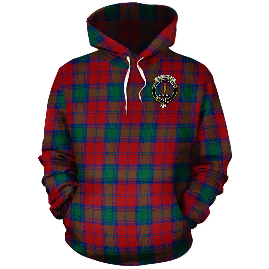 Auchinleck (Affleck) Tartan Hoodie with Family Crest