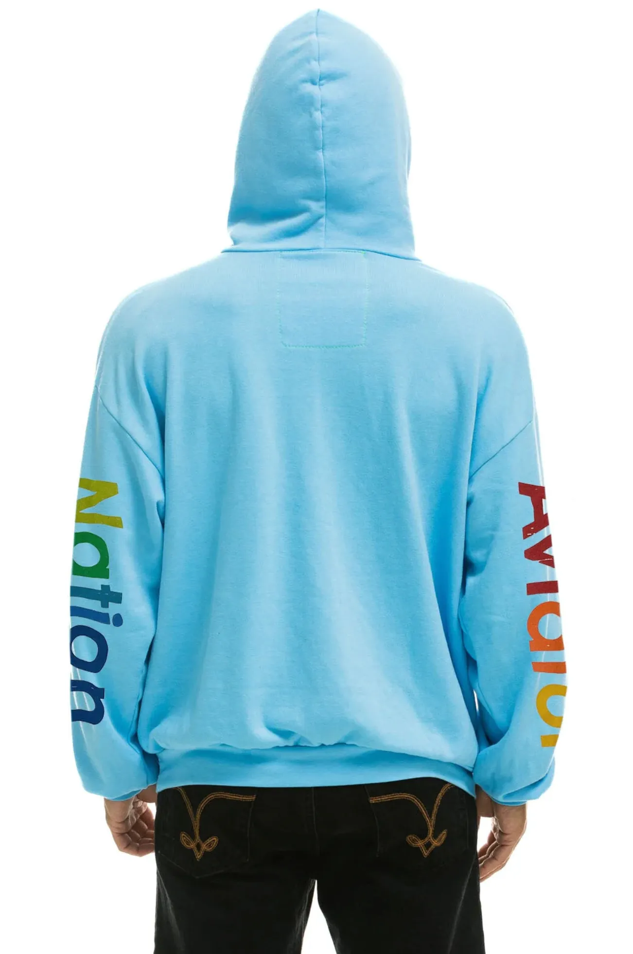 AVIATOR NATION UNISEX RELAXED PULLOVER HOODIE - SKY