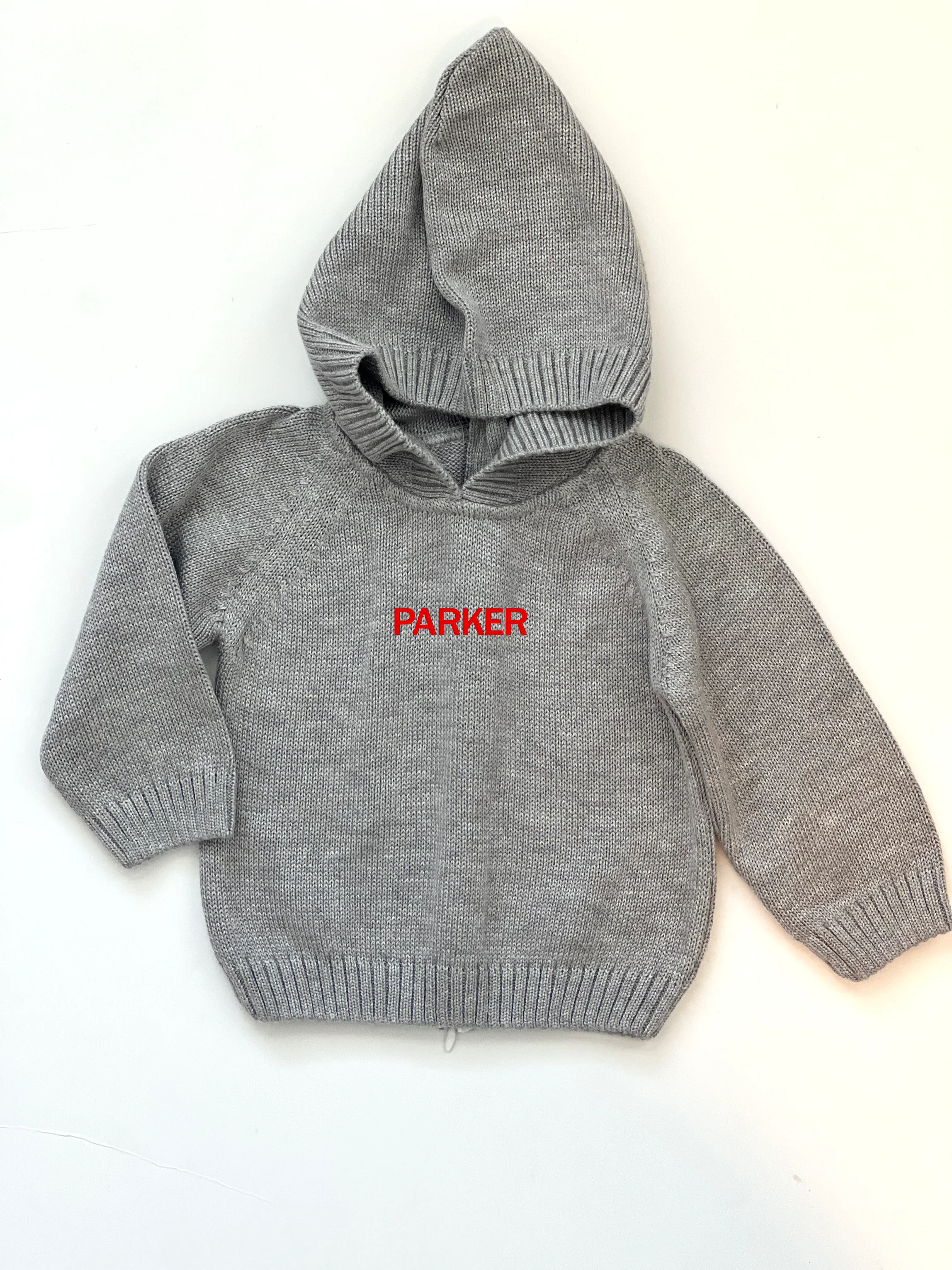 Baby Zip Back Hoodie With Raglan Sleeve