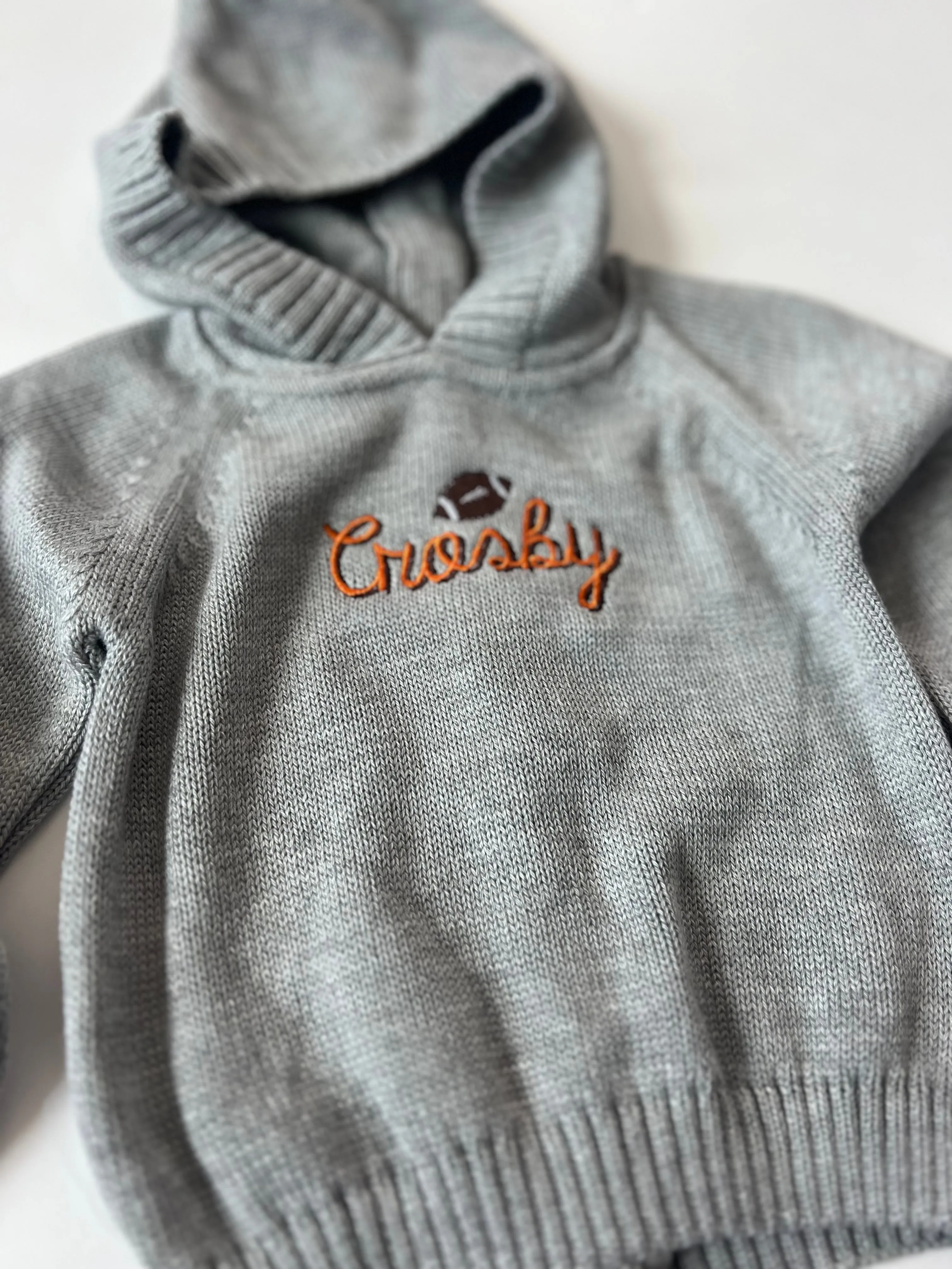 Baby Zip Back Hoodie With Raglan Sleeve