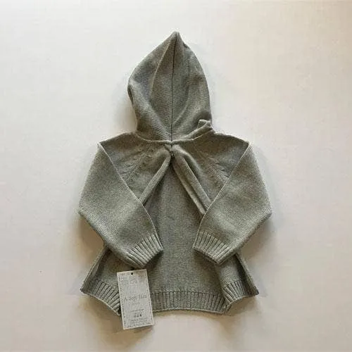 Baby Zip Back Hoodie With Raglan Sleeve