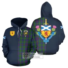 Bailey Tartan Hoodie Alba with Scottish Lion Royal Arm Half Style