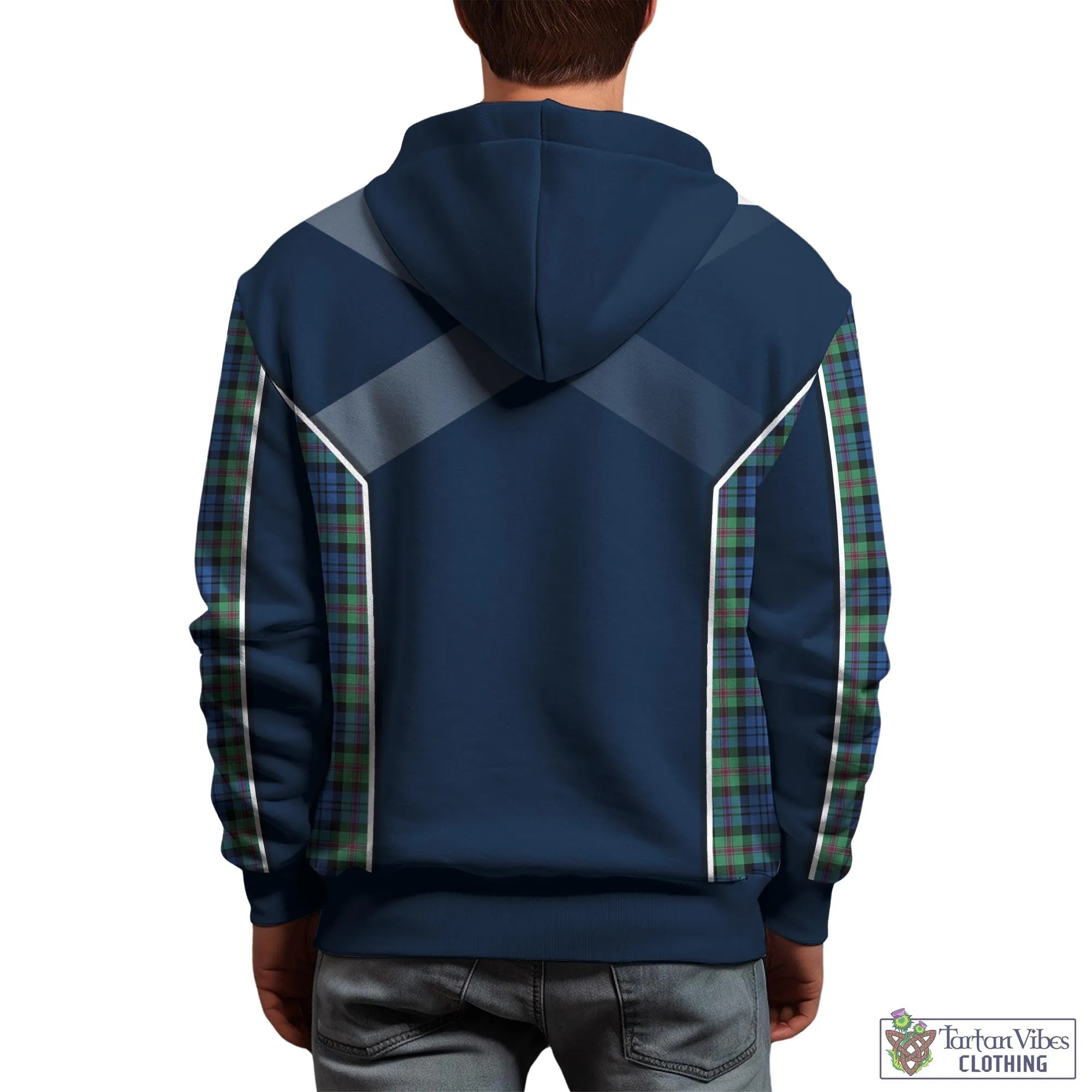 Baird Ancient Tartan Hoodie with Family Crest and Lion Rampant Vibes Sport Style