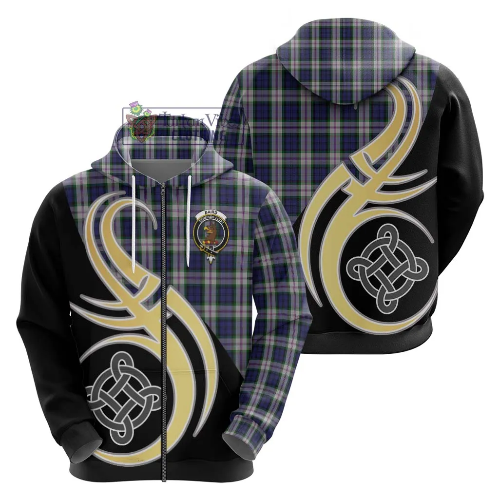 Baird Dress Tartan Hoodie with Family Crest and Celtic Symbol Style