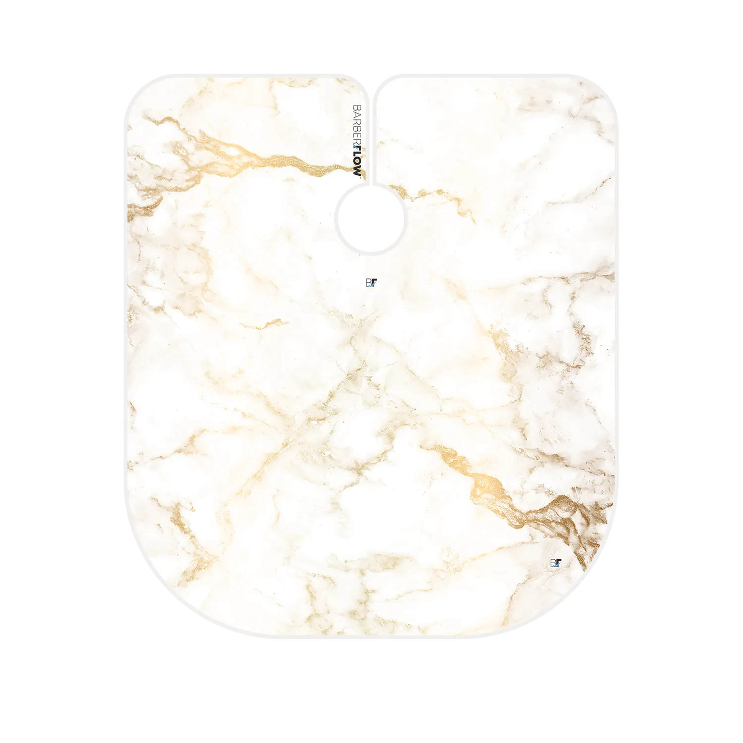 Barber Flow Marble Gold on White Cape