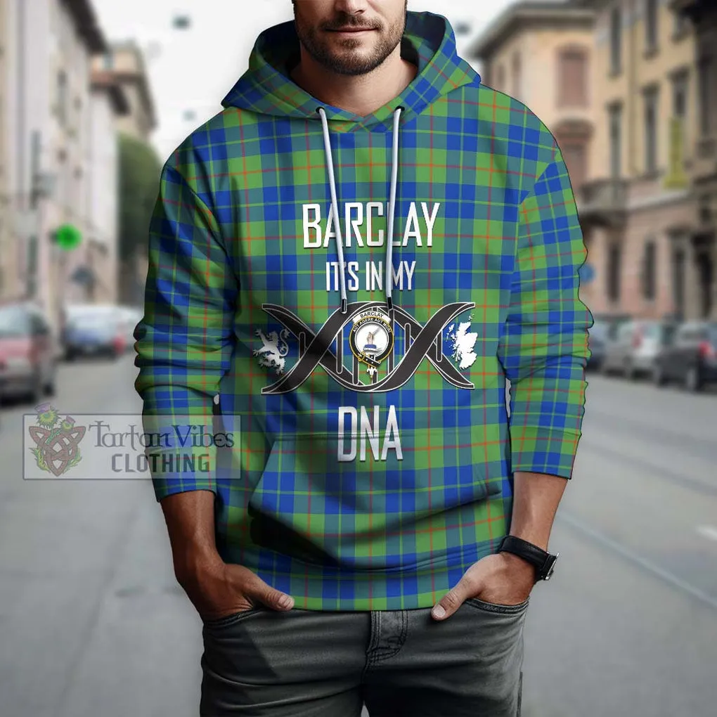 Barclay Hunting Ancient Tartan Hoodie with Family Crest DNA In Me Style