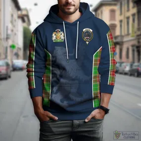 Baxter Modern Tartan Hoodie with Family Crest and Lion Rampant Vibes Sport Style