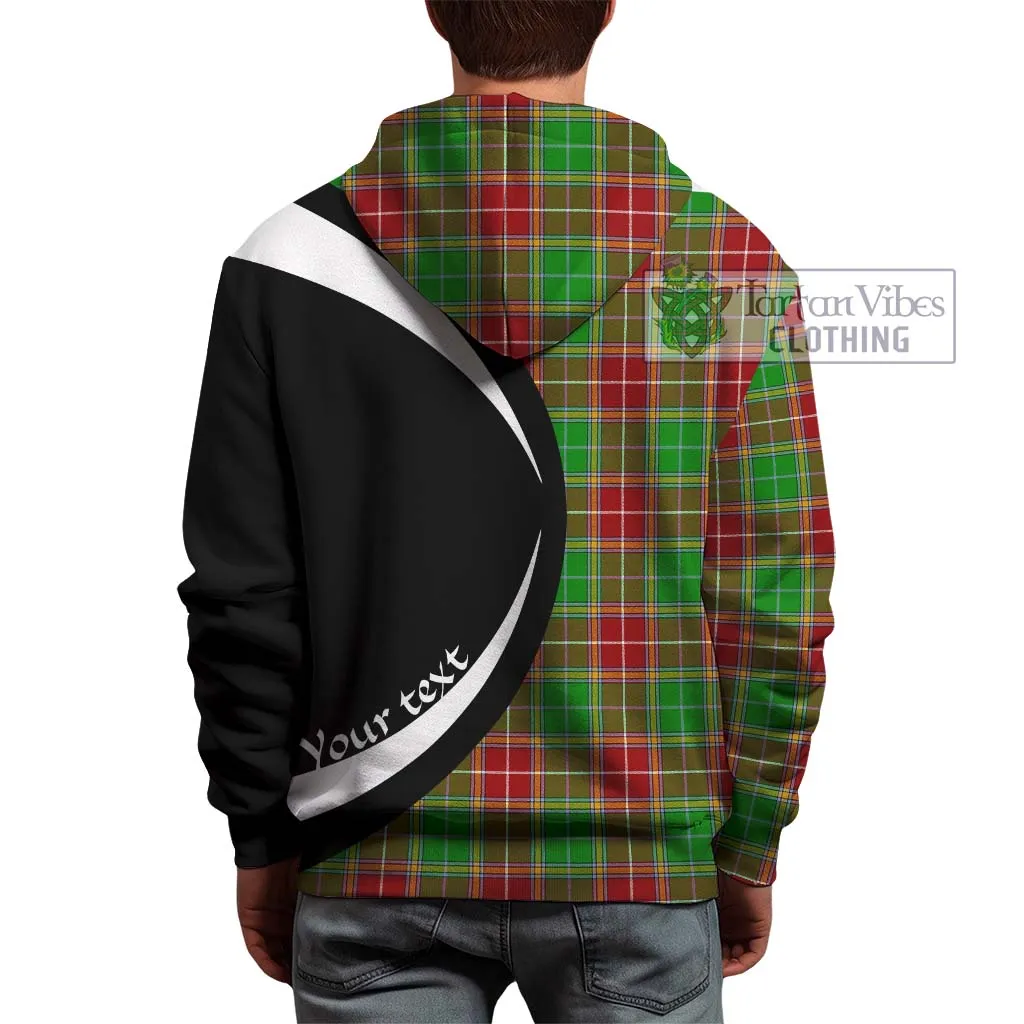 Baxter Modern Tartan Hoodie with Family Crest Circle Style