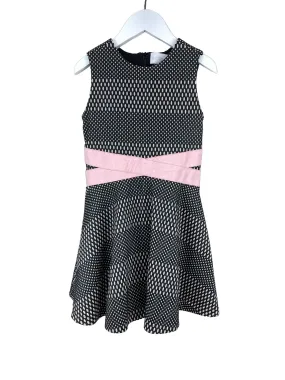 BCBGirls, Girls' Dot Patterned Dress, Black/Dusty Pink, Size 5