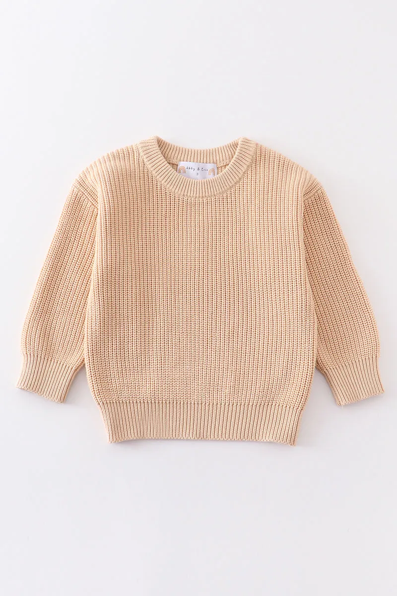 Beige pullover sweater