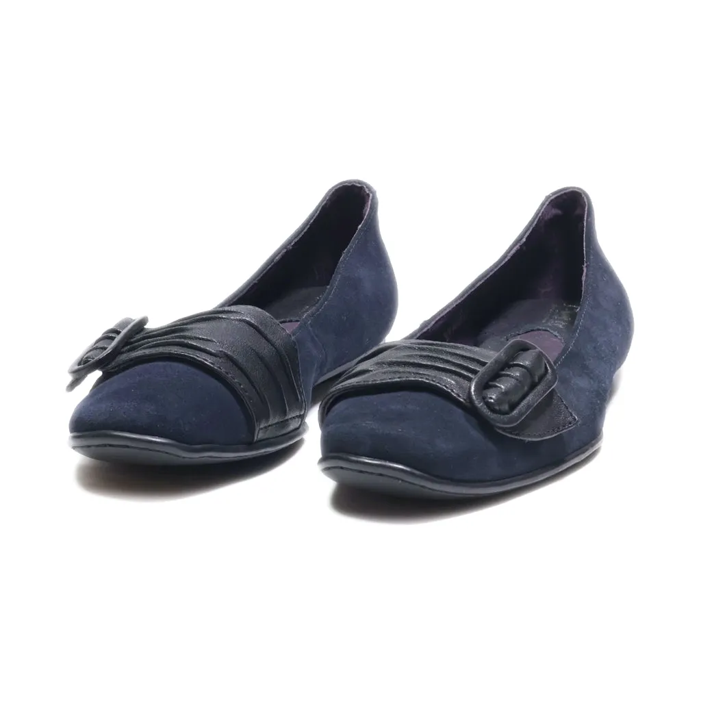 Born Slip Ons Suede Blue Colour For Women