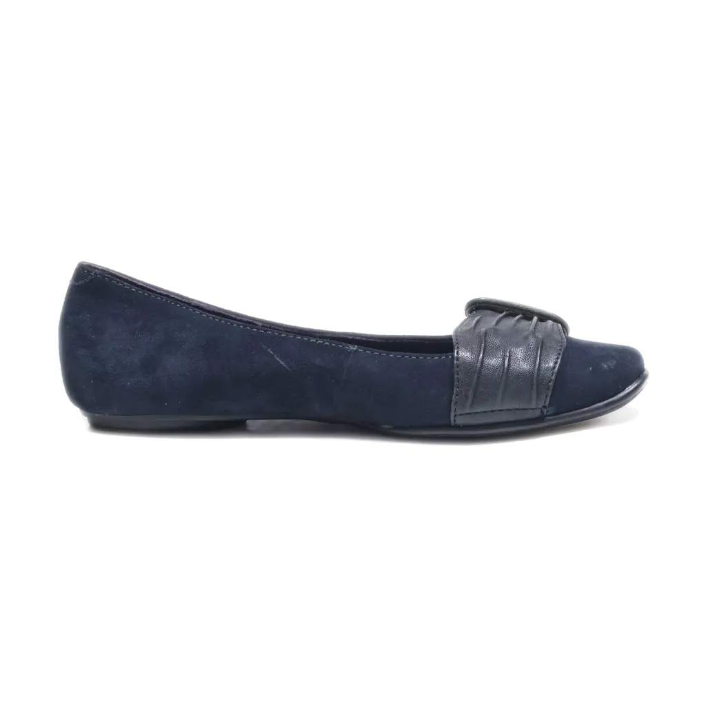 Born Slip Ons Suede Blue Colour For Women