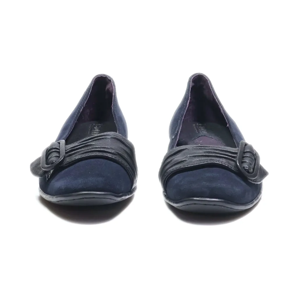 Born Slip Ons Suede Blue Colour For Women