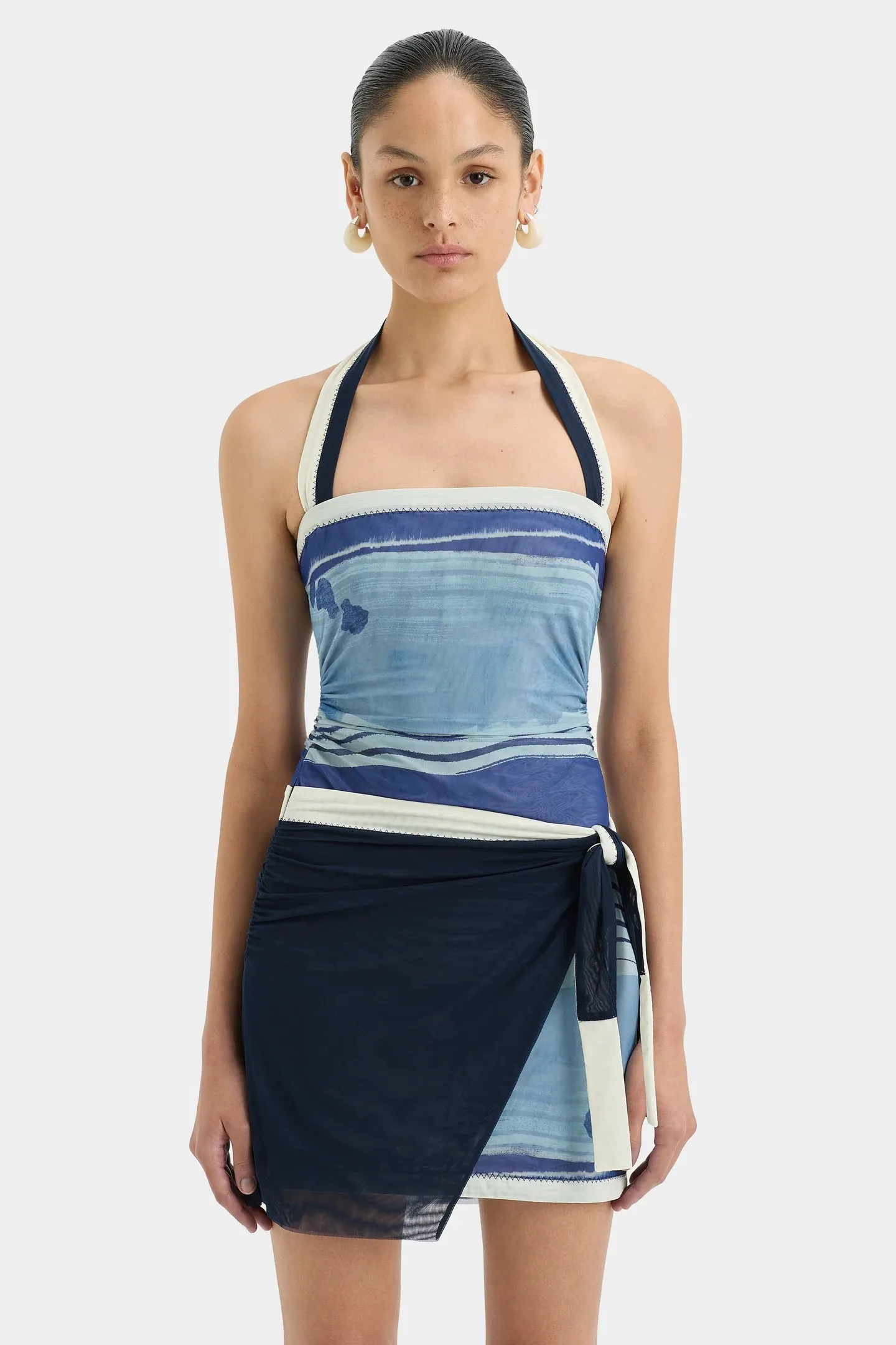 BREEZE MINI DRESS - SHORELINE STRIPE