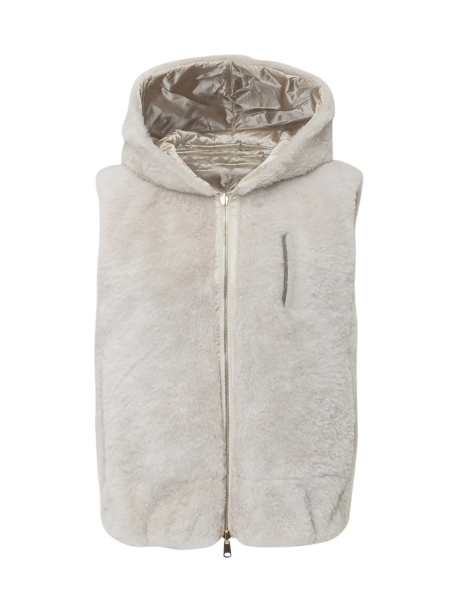 Brunello Cucinelli Hooded Zip-Up Gilet