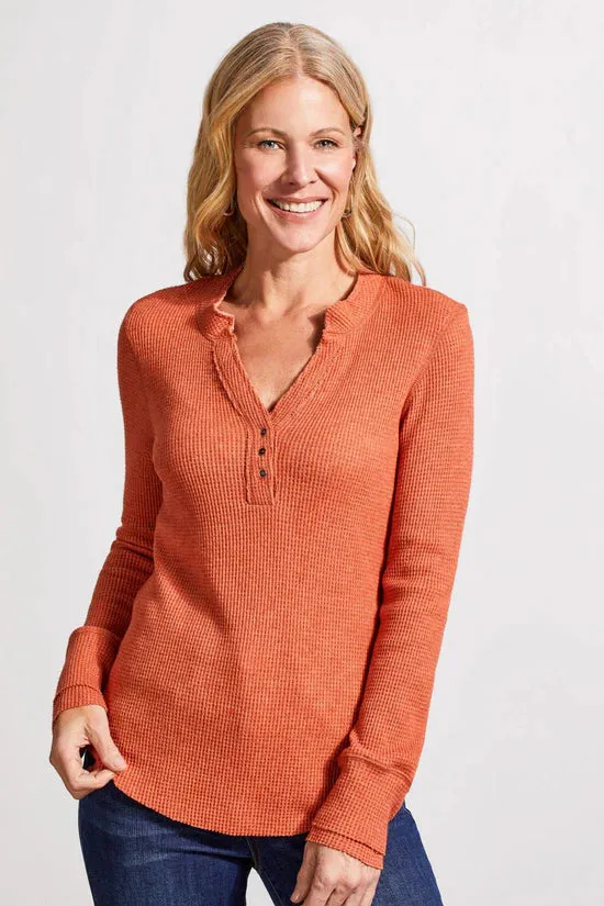 Burnt Orange Henley