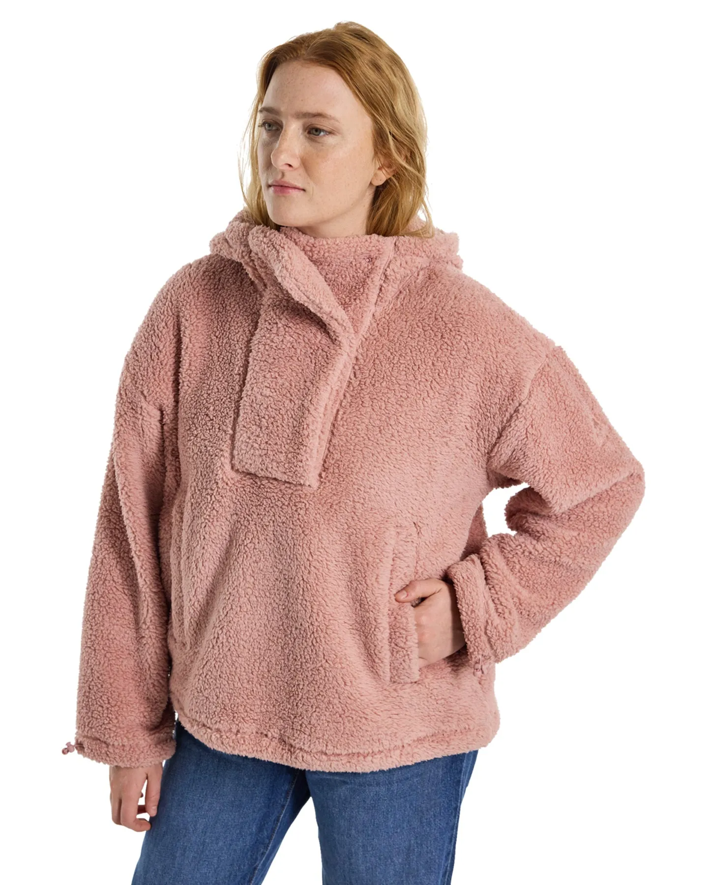 Burton Women's Lemma Fleece Pullover - Powder Blush