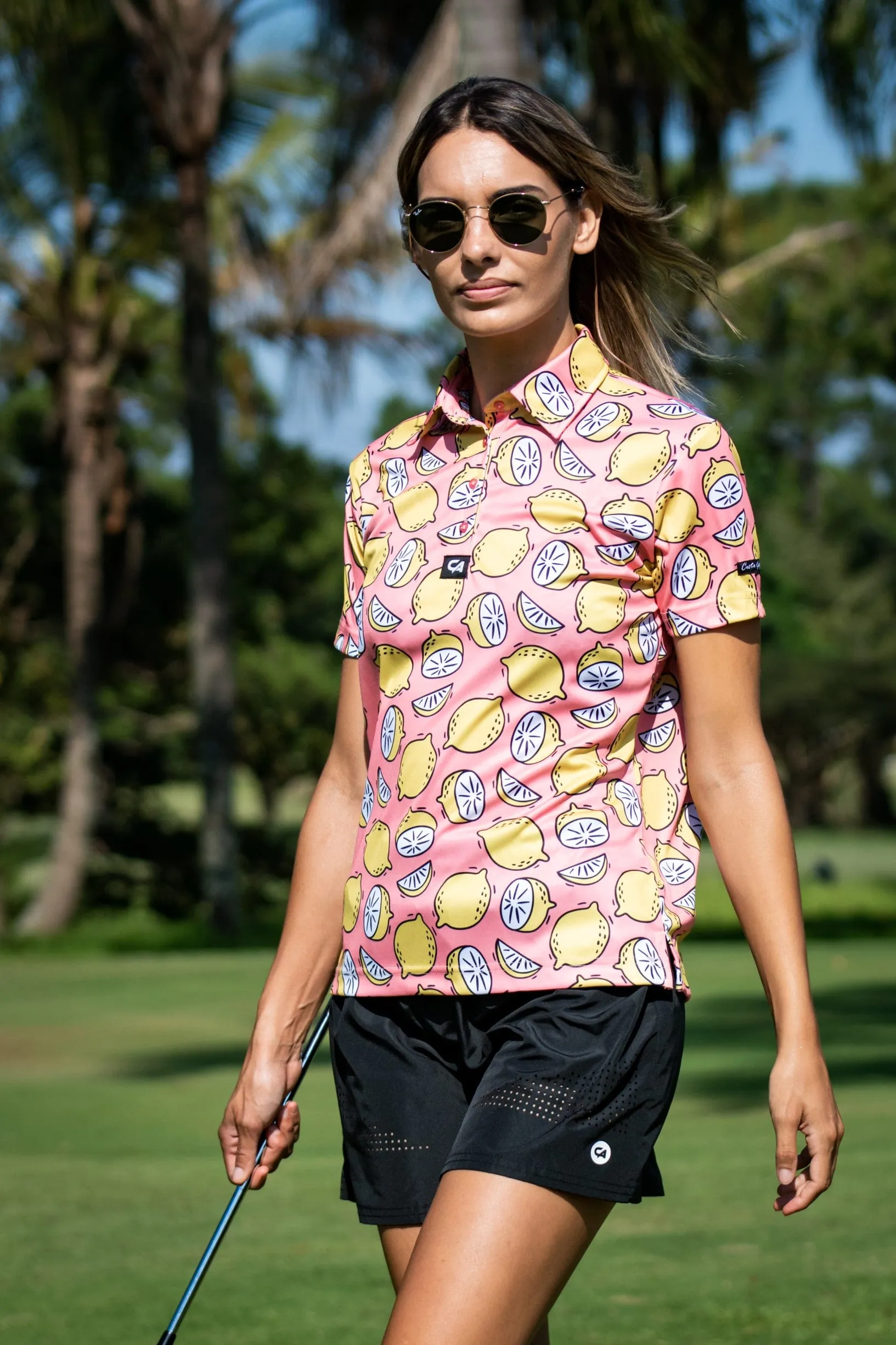 CA Ladies Funky Golf Shirt | Peachy Lemons