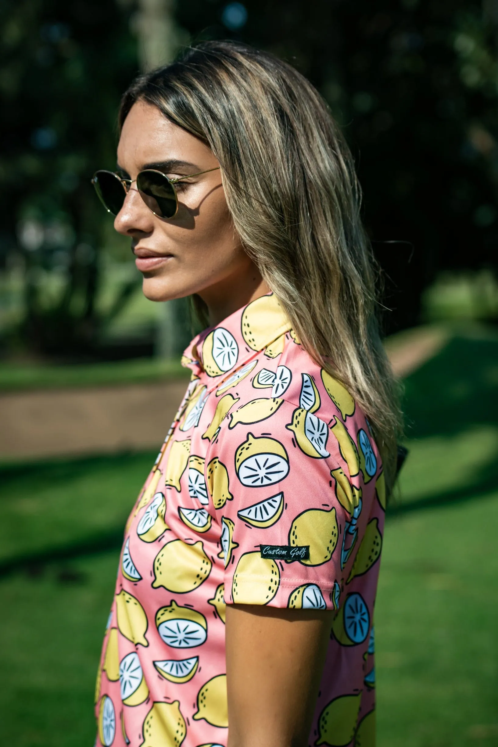 CA Ladies Funky Golf Shirt | Peachy Lemons