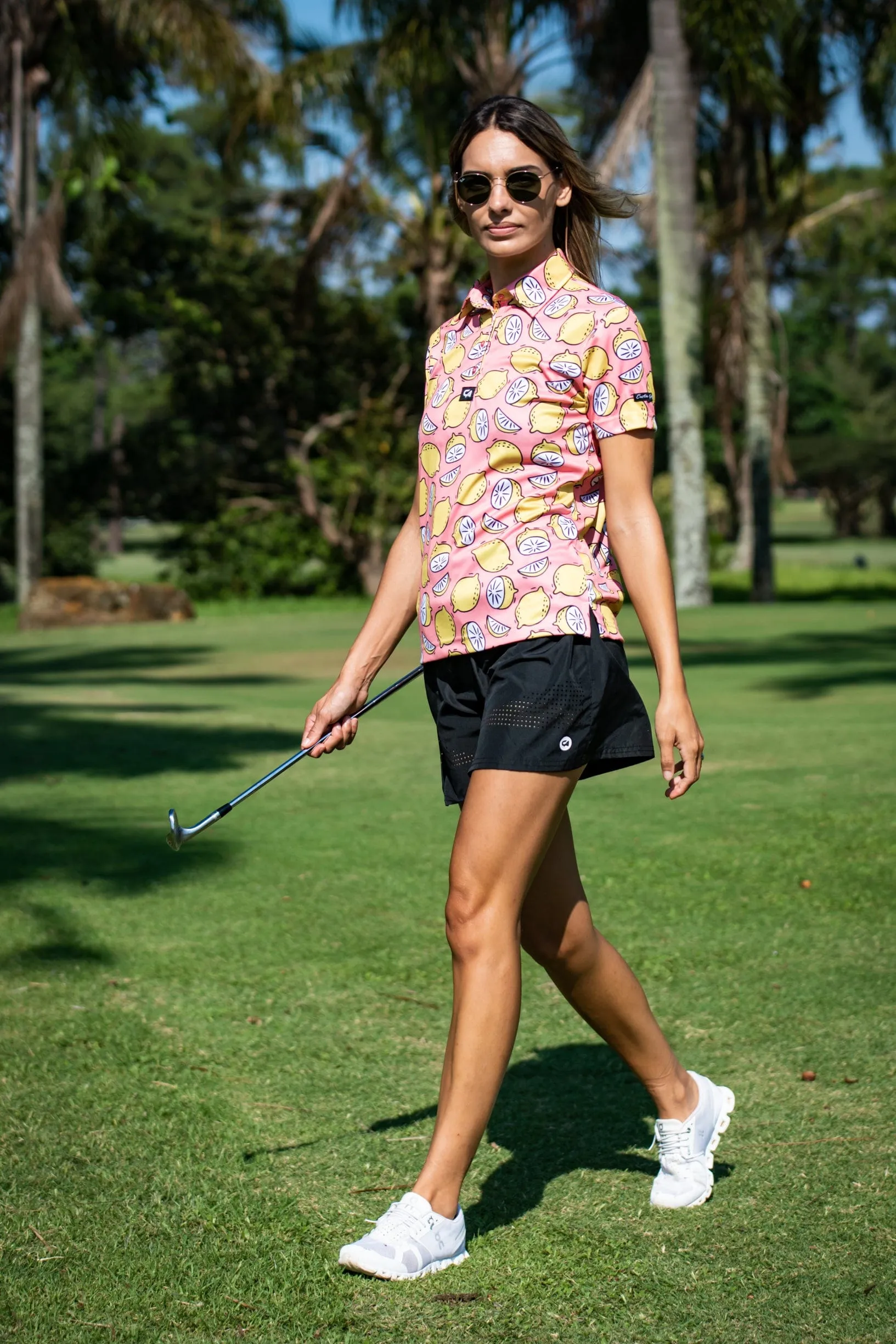 CA Ladies Funky Golf Shirt | Peachy Lemons