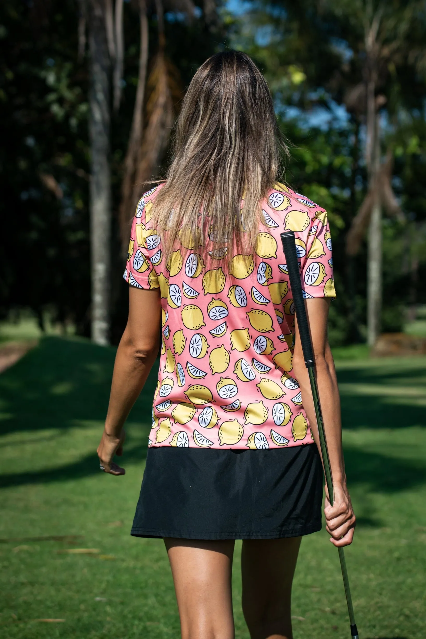 CA Ladies Funky Golf Shirt | Peachy Lemons