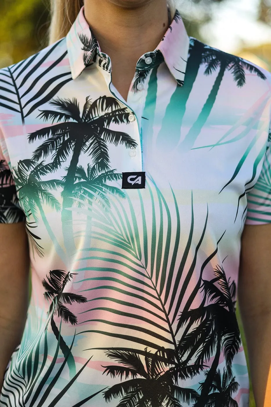 CA Ladies Funky Golf Shirt | Summer Palms