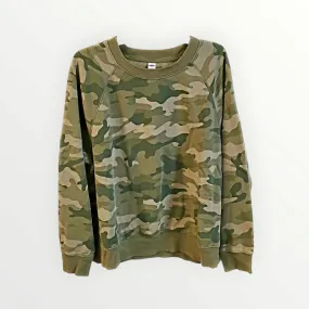 Camo pullover sweatshirt sz L