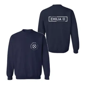 CANTINE EMILIA - STAFF UNISEX CREWNECK FLEECE PULLOVER (NAVY)