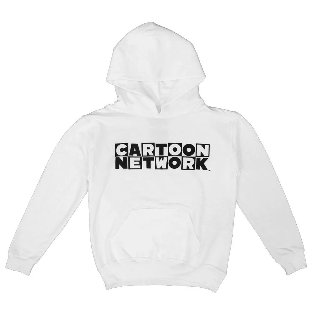 Cartoon Network Logo White Youth Hoodie