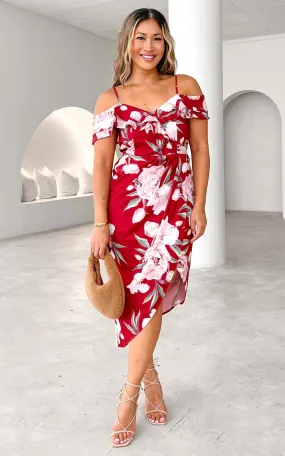 Casey Dress - Red Floral