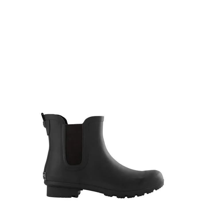 Chelsea Matte Black Rain Boots