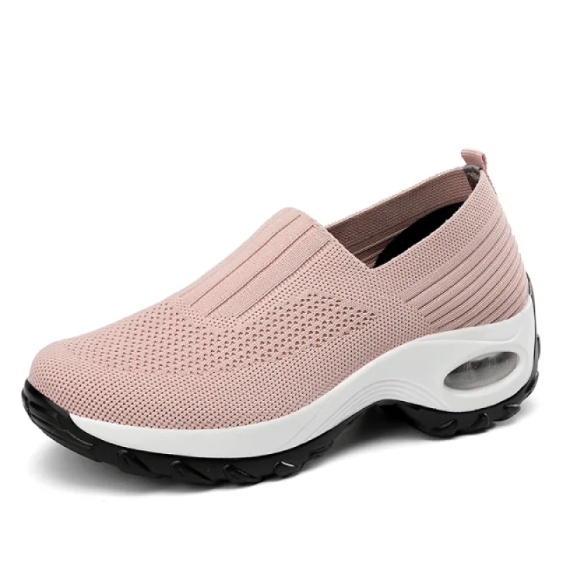 Cilooll Slip On Comfortable Women Walking Running Shoes