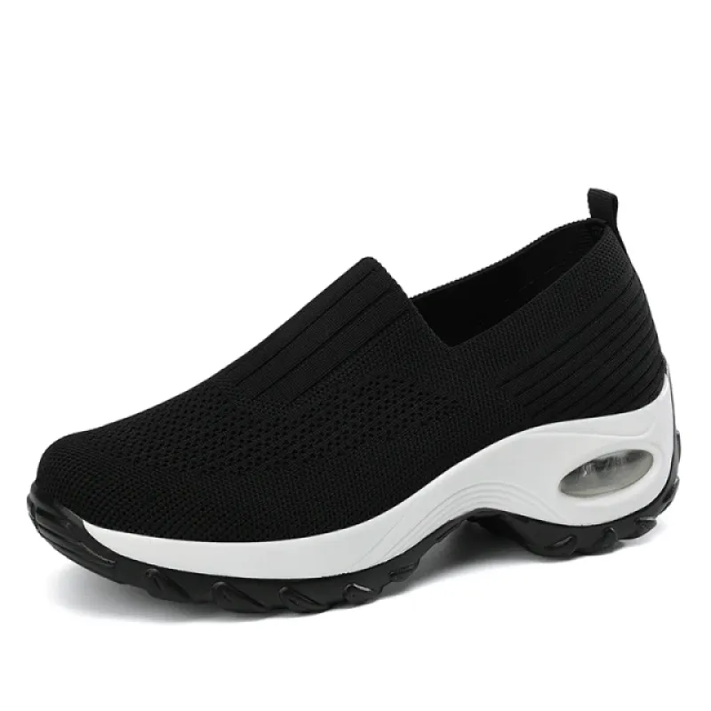 Cilooll Slip On Comfortable Women Walking Running Shoes